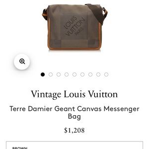 Louis Vuitton Terre Damier Canvas messenger bag